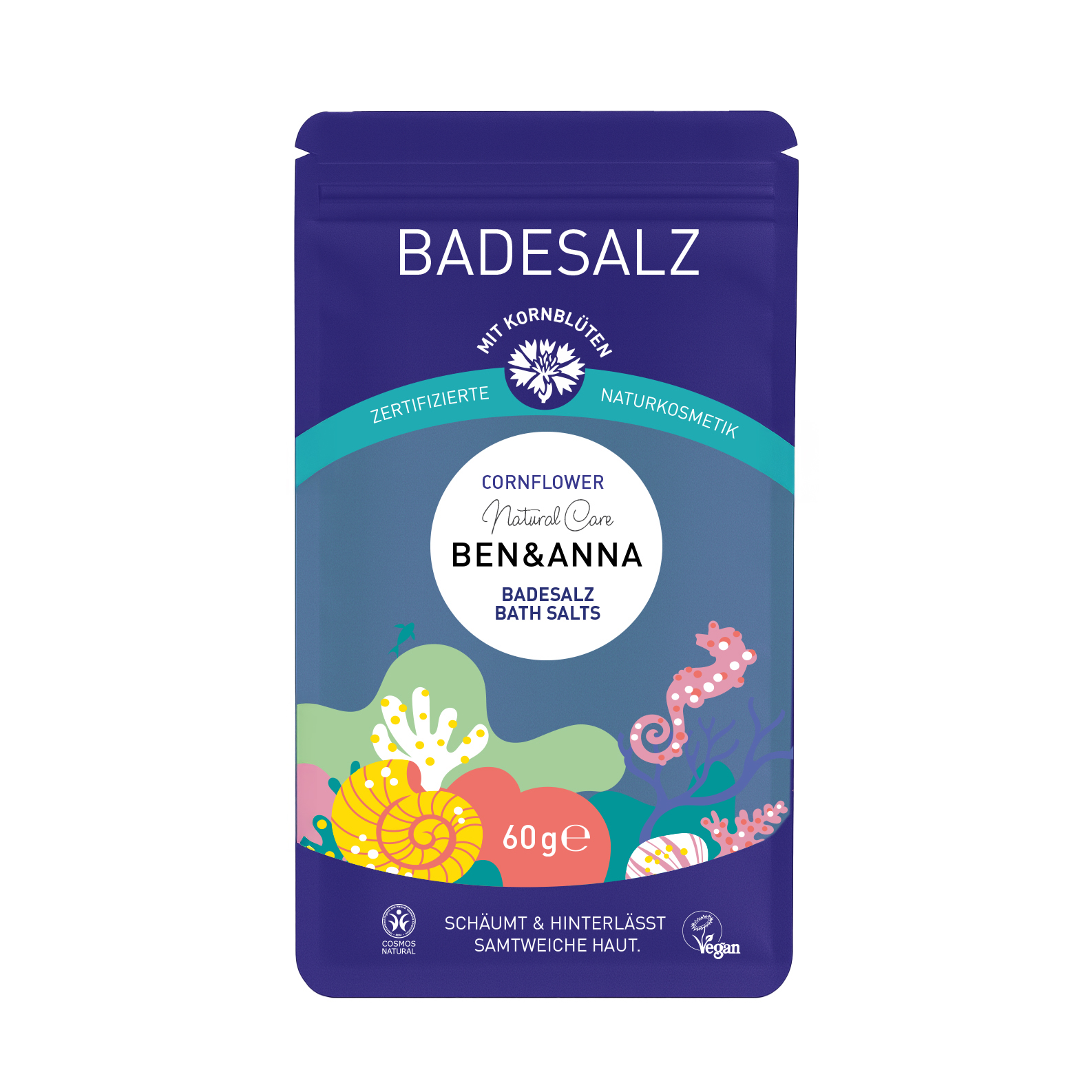 Ben & Anna Badesalz mit Kornblüten 60g
