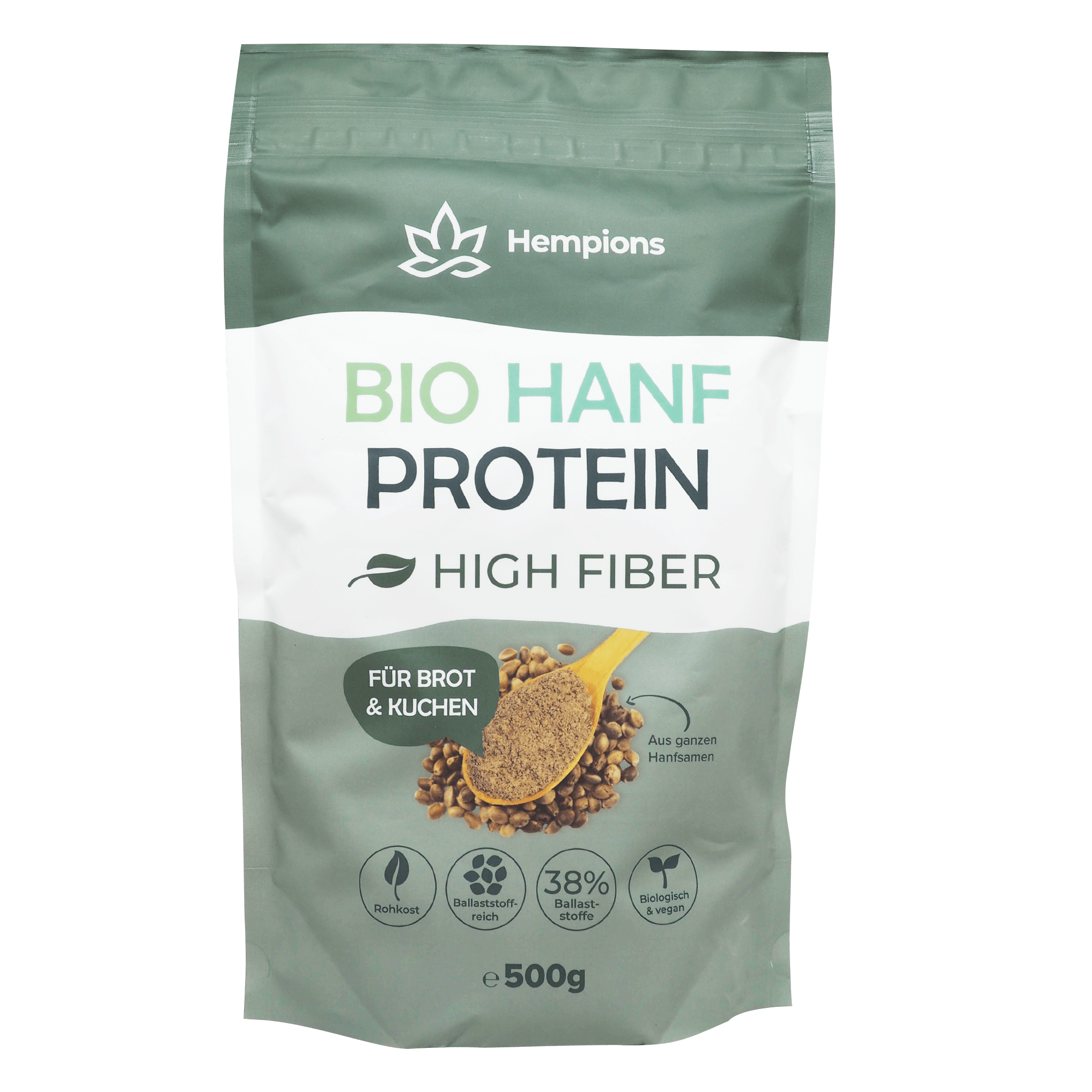 Hempions Bio Hanf Protein High Fiber 500g