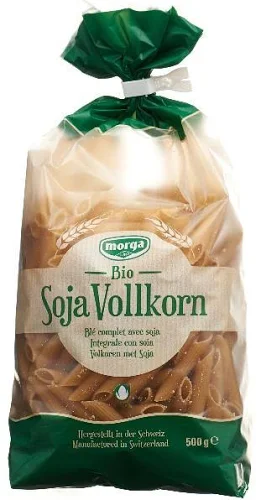 Morga Bio Soja Vollkorn Maccaroni 500g